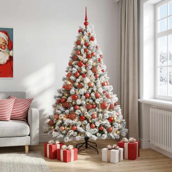 ARDEBO.de - Künstlicher Weihnachtsbaum mit Kugel 210 cm 300 LEDs