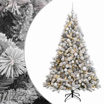 Künstlicher Weihnachtsbaum mit Kugel 210 cm 300 LEDs