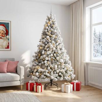 Künstlicher Weihnachtsbaum mit Kugel 210 cm 300 LEDs