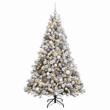 Künstlicher Weihnachtsbaum mit Kugel 210 cm 300 LEDs
