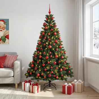 ARDEBO.de - Künstlicher Weihnachtsbaum mit Kugel 240 cm 300 LEDs