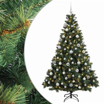 Künstlicher Weihnachtsbaum mit Kugel 180 cm 300 LEDs