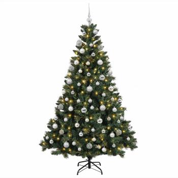 Künstlicher Weihnachtsbaum mit Kugel 180 cm 300 LEDs