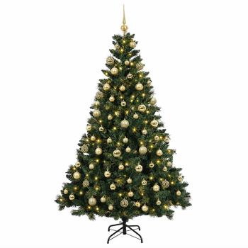 Künstlicher Weihnachtsbaum mit Kugel 180 cm 300 LEDs