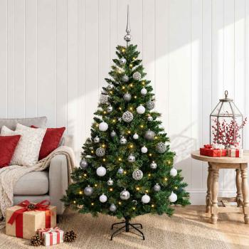 ARDEBO.de - Künstlicher Weihnachtsbaum mit Kugel 150 cm 150 LEDs