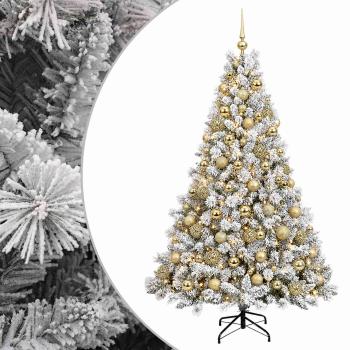 Künstlicher Weihnachtsbaum mit Kugel 210 cm 300 LEDs