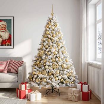 Künstlicher Weihnachtsbaum mit Kugel 210 cm 300 LEDs