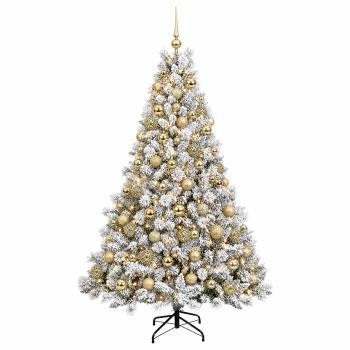 Künstlicher Weihnachtsbaum mit Kugel 210 cm 300 LEDs
