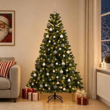 ARDEBO.de - Künstlicher Weihnachtsbaum mit Kugel 180 cm 300 LEDs