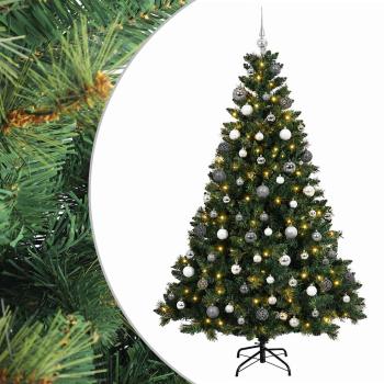 Künstlicher Weihnachtsbaum mit Kugel 180 cm 300 LEDs