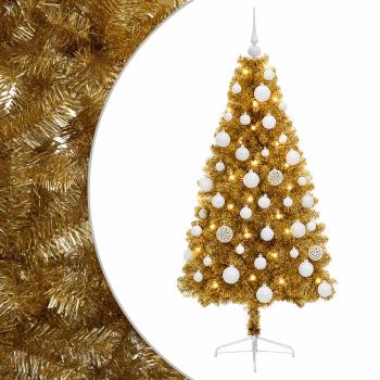 Künstlicher Weihnachtsbaum mit Weihnachtskugel 120 cm 150 LEDs