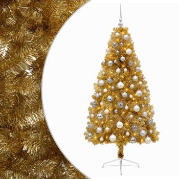 Künstlicher Weihnachtsbaum mit Weihnachtskugel 210 cm 300 LEDs