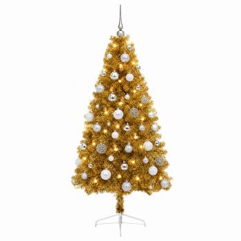 Künstlicher Weihnachtsbaum mit Weihnachtskugel 120 cm 150 LEDs