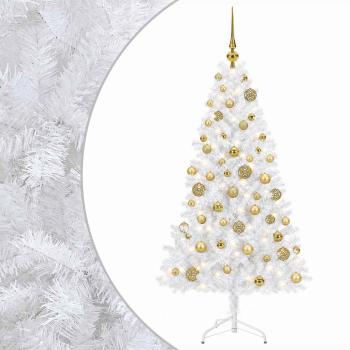 Künstlicher Weihnachtsbaum mit Weihnachtskugel 180 cm 300 LEDs