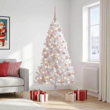 ARDEBO.de - Künstlicher Weihnachtsbaum mit Weihnachtskugel 180 cm 300 LEDs