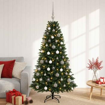 ARDEBO.de - Künstlicher Weihnachtsbaum mit Kugel 150 cm 150 LEDs