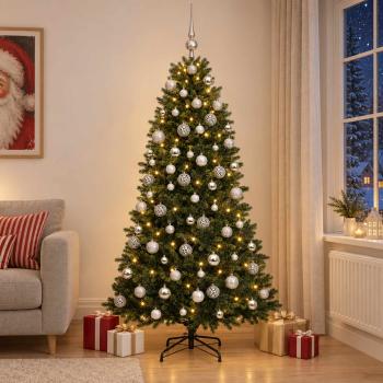 ARDEBO.de - Künstlicher Weihnachtsbaum mit Kugel 180 cm 300 LEDs