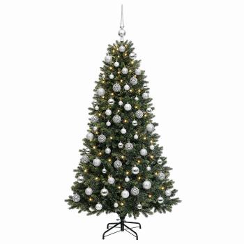 Künstlicher Weihnachtsbaum mit Kugel 180 cm 300 LEDs