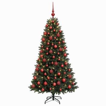 Künstlicher Weihnachtsbaum mit Kugel 180 cm 300 LEDs