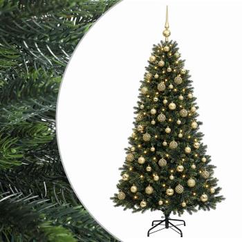 Künstlicher Weihnachtsbaum mit Kugel 210 cm 300 LEDs