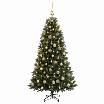 Künstlicher Weihnachtsbaum mit Kugel 210 cm 300 LEDs