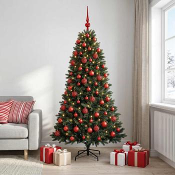 Künstlicher Weihnachtsbaum mit Kugel 240 cm 300 LEDs