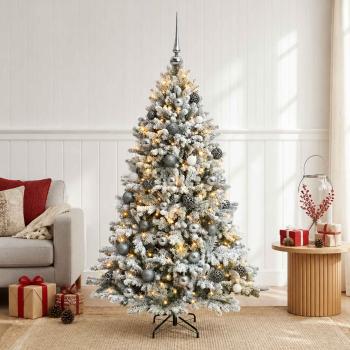 ARDEBO.de - Künstlicher Weihnachtsbaum mit Kugel 120 cm 150 LEDs
