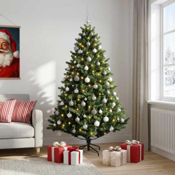 ARDEBO.de - Künstlicher Weihnachtsbaum mit Kugel 180 cm 300 LEDs