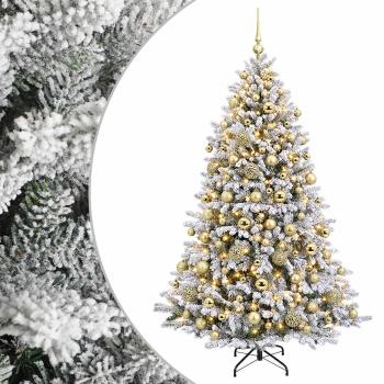 Künstlicher Weihnachtsbaum mit Weihnachtskugel 210 cm 300 LEDs