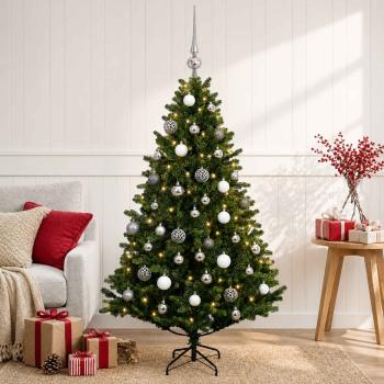 ARDEBO.de - Künstlicher Weihnachtsbaum mit Kugel 120 cm 150 LEDs