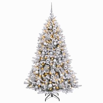 Künstlicher Weihnachtsbaum mit Kugel 210 cm 300 LEDs