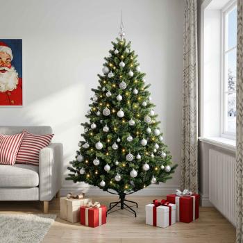 ARDEBO.de - Künstlicher Weihnachtsbaum mit Kugel 240 cm 300 LEDs