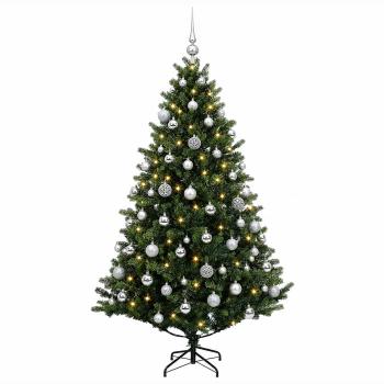 Künstlicher Weihnachtsbaum mit Kugel 240 cm 300 LEDs