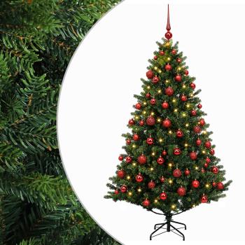 Künstlicher Weihnachtsbaum mit Kugel 210 cm 300 LEDs