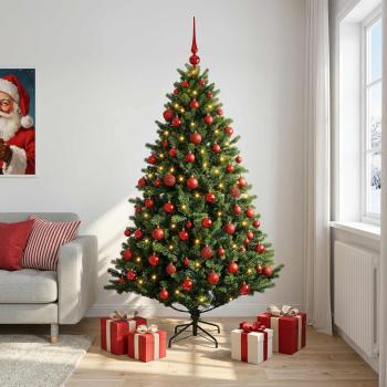 Künstlicher Weihnachtsbaum mit Kugel 210 cm 300 LEDs