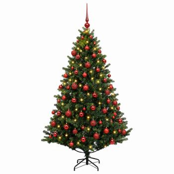 Künstlicher Weihnachtsbaum mit Kugel 210 cm 300 LEDs