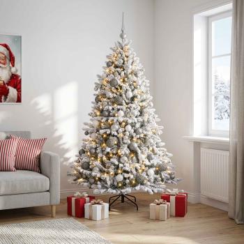 ARDEBO.de - Künstlicher Weihnachtsbaum mit Kugel 240 cm 300 LEDs