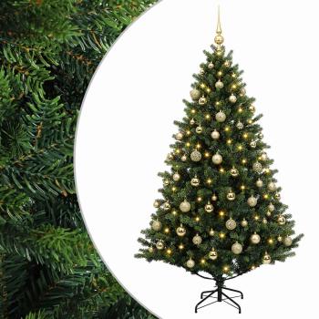 Künstlicher Weihnachtsbaum mit Weihnachtskugel 240 cm 300 LEDs