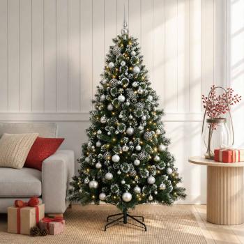 Künstlicher Weihnachtsbaum mit Weihnachtskugel 240 cm 300 LEDs