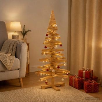 ARDEBO.de - Holz Weihnachtsbaum KOTKA 90 cm Massives Kiefernholz