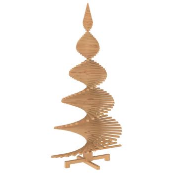 Holz Weihnachtsbaum KOTKA 210 cm Massives Kiefernholz