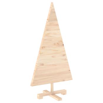 Holz Weihnachtsbaum KOTKA 90 cm Massives Kiefernholz Natürlich