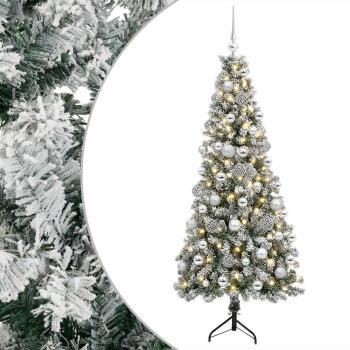 Künstlicher Weihnachtsbaum mit Weihnachtskugel 240 cm 300 LEDs