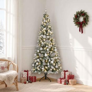 Künstlicher Weihnachtsbaum mit Weihnachtskugel 240 cm 300 LEDs