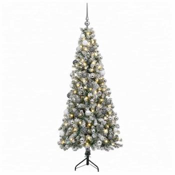Künstlicher Weihnachtsbaum mit Weihnachtskugel 180 cm 300 LEDs