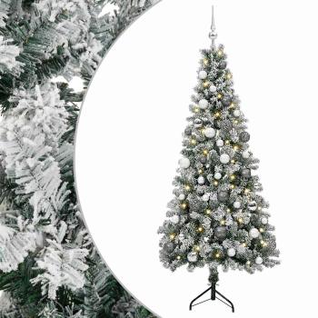 Künstlicher Weihnachtsbaum mit Weihnachtskugel 150 cm 150 LEDs