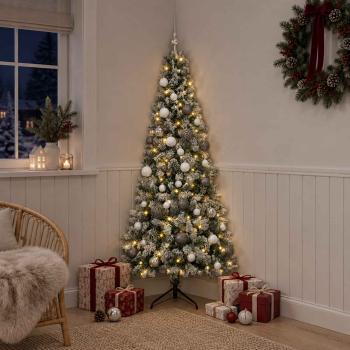 Künstlicher Weihnachtsbaum mit Weihnachtskugel 150 cm 150 LEDs