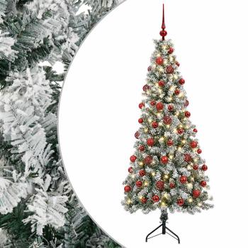 Künstlicher Weihnachtsbaum mit Weihnachtskugel 180 cm 300 LEDs