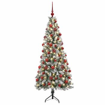 Künstlicher Weihnachtsbaum mit Weihnachtskugel 180 cm 300 LEDs