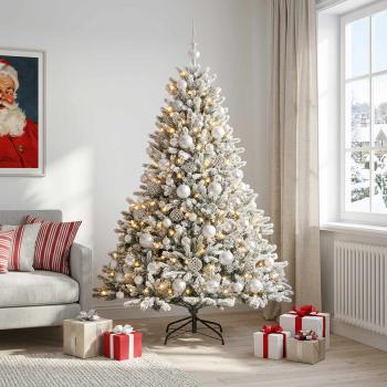 ARDEBO.de - Künstlicher Weihnachtsbaum mit Weihnachtskugel 240 cm 300 LEDs